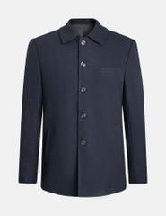 Áo măng tô ngắn nam cổ bẻ