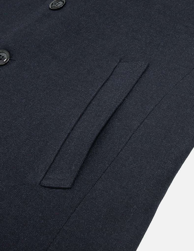 Áo măng tô ngắn nam cổ bẻ