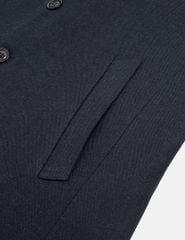 Áo măng tô ngắn nam cổ bẻ