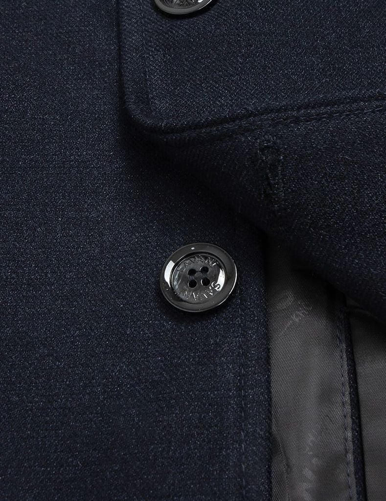 Áo măng tô ngắn nam cổ bẻ