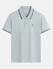 Áo polo nam ngắn tay hình in trước ngực