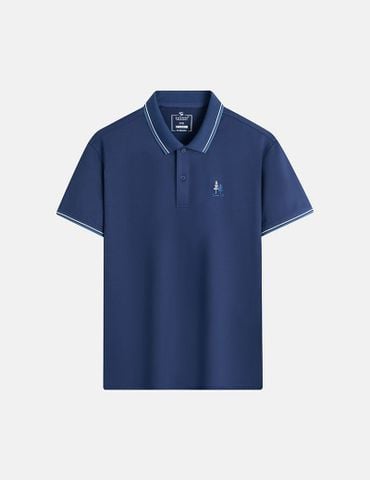 Áo polo nam ngắn tay hình in trước ngực