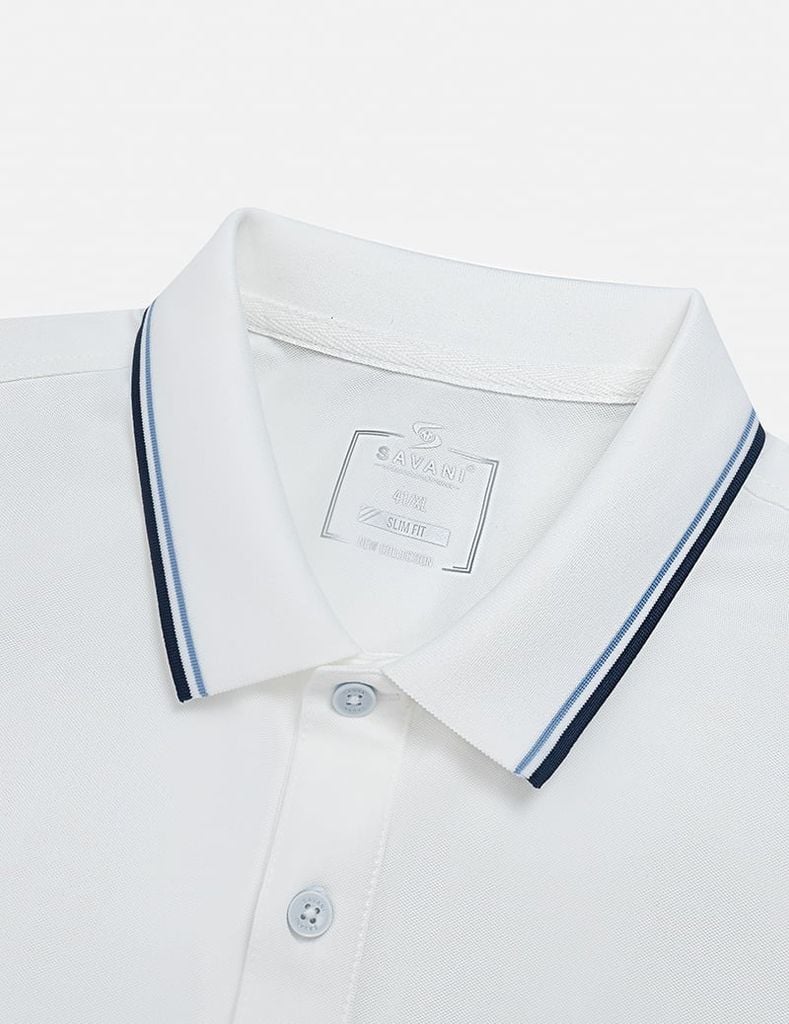 Áo polo nam ngắn tay hình in trước ngực