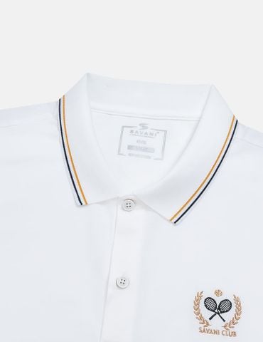 Áo polo nam ngực in