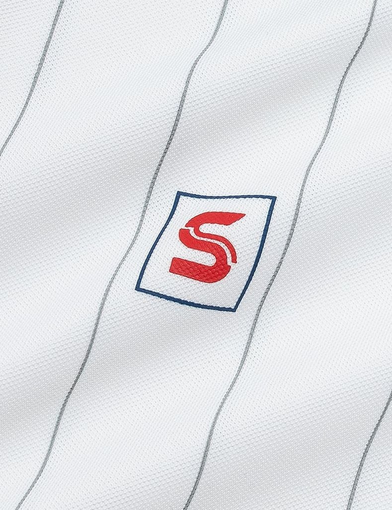 Áo polo ngắn tay nam kẻ sọc thêu logo trước ngực