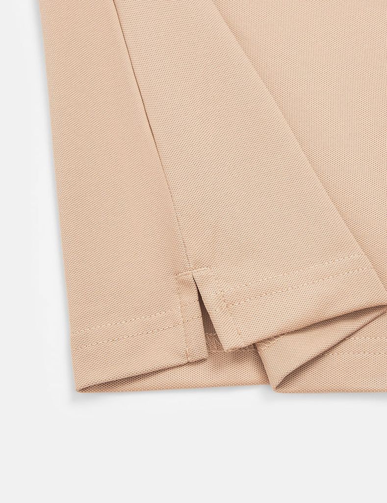 Áo polo nam phối tay hình in trước ngực