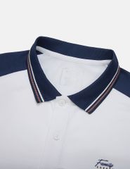 Áo polo nam phối tay hình in trước ngực