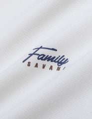 Áo polo nam phối tay hình in trước ngực