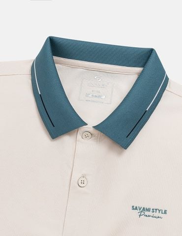 Áo polo nam hình thêu trước ngực