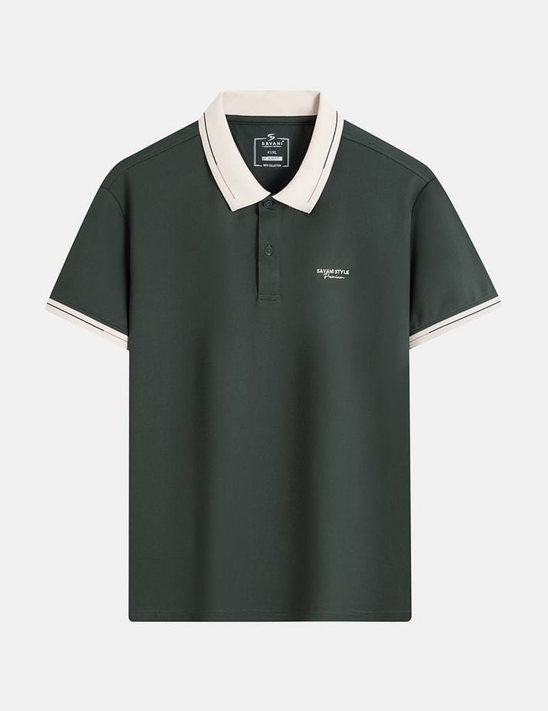 Áo polo nam hình thêu trước ngực