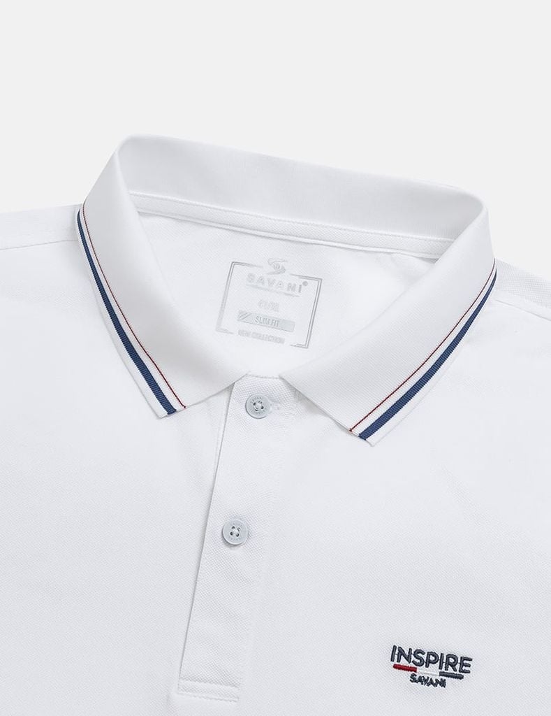 Áo polo ngắn tay nam ngực thêu logo