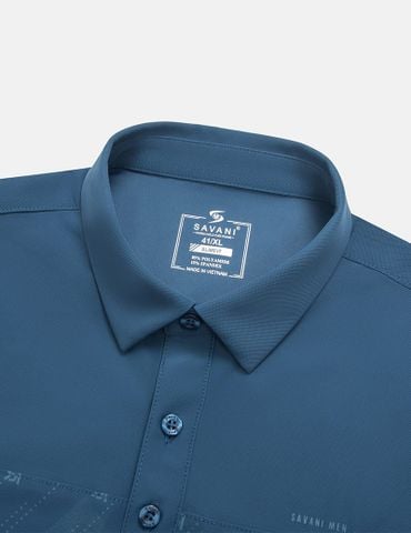 Áo polo nam ngắn tay in logo trước ngực