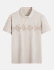 Áo polo nam ngắn tay in logo trước ngực