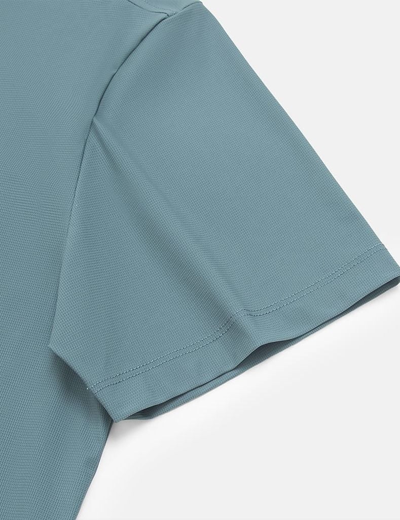 Áo polo ngắn tay nam dọc nẹp in cao su