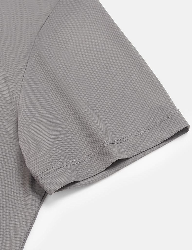 Áo polo ngắn tay nam dọc nẹp in cao su