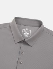 Áo polo ngắn tay nam dọc nẹp in cao su