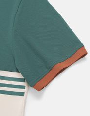 Áo polo ngắn tay nam thân phối màu hình thêu trước ngực