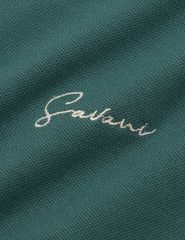 Áo polo ngắn tay nam thân phối màu hình thêu trước ngực