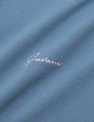 Áo polo ngắn tay nam thân phối màu hình thêu trước ngực