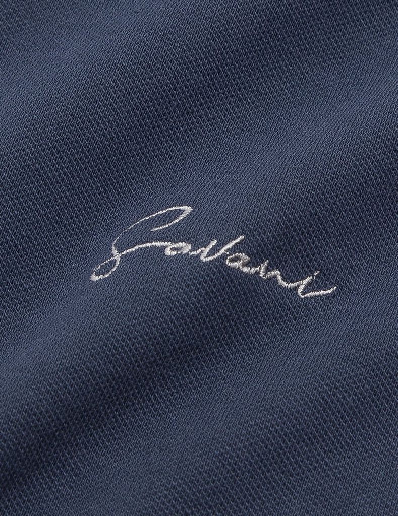 Áo polo ngắn tay nam thân phối màu hình thêu trước ngực