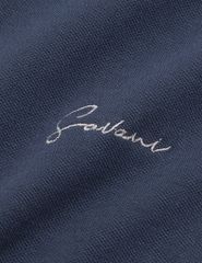 Áo polo ngắn tay nam thân phối màu hình thêu trước ngực