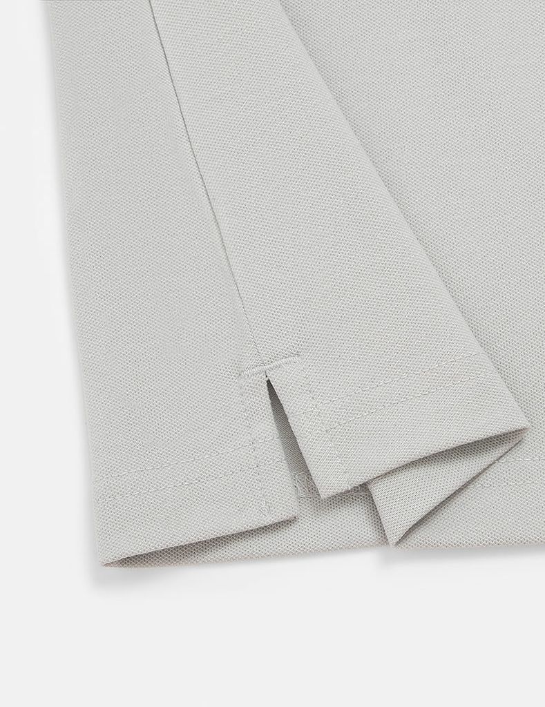 Áo polo ngắn tay nam thân phối màu hình thêu trước ngực