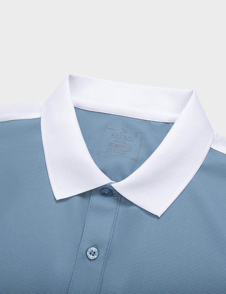 Áo polo ngắn tay nam phối cổ vai