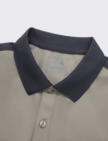 Áo polo ngắn tay nam phối cổ vai