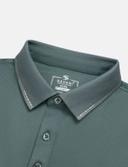 Áo polo ngắn tay nam cổ dệt logo