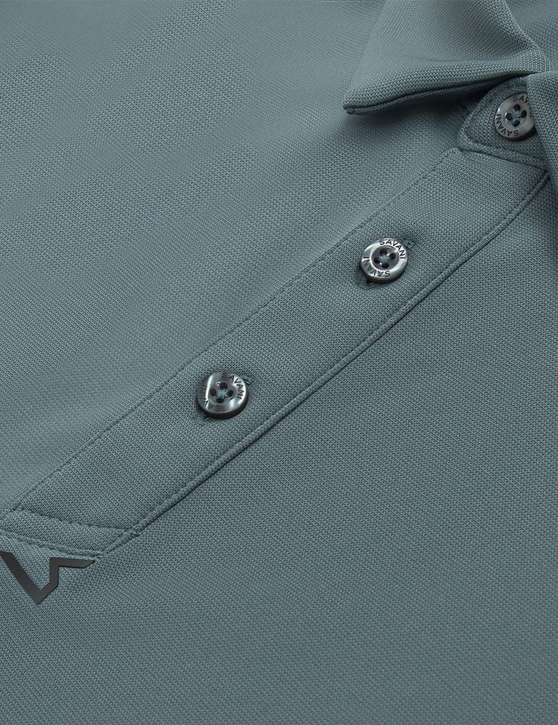 Áo polo nam trơn ngắn tay dáng ôm vừa