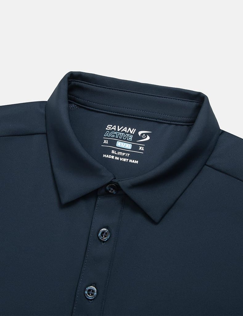 Áo polo nam trơn ngắn tay dáng ôm vừa