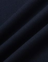 Áo thun ngắn tay có cổ nam logo cao su trước ngực