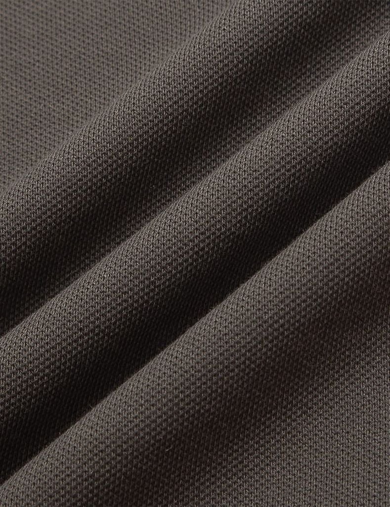 Áo thun ngắn tay có cổ nam logo cao su trước ngực