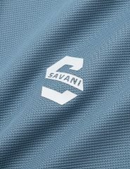 Áo polo ngắn tay nam in trước ngực phối cổ tay khác màu