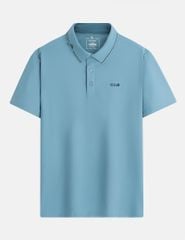 Áo polo nam ngắn tay in logo cao su ngực