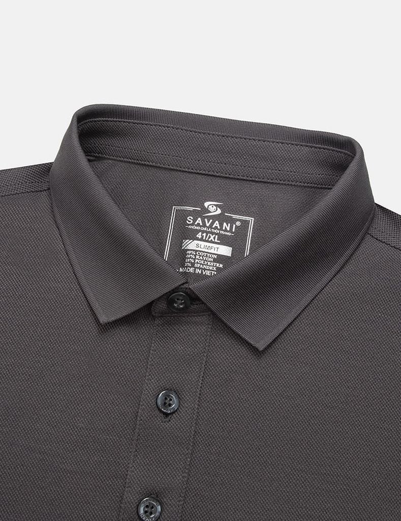 Áo polo ngắn tay nam thêu logo trước ngực