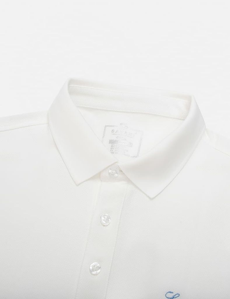 Áo polo ngắn tay nam thêu logo trước ngực
