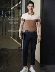 Quần khaki nam thêu trang trí hai bên sườn