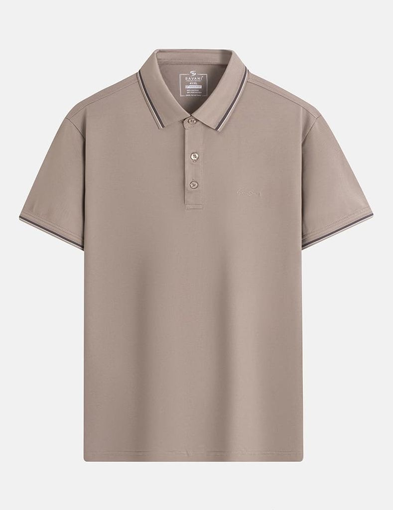 Áo polo nam ngắn tay ngực thêu logo nhỏ