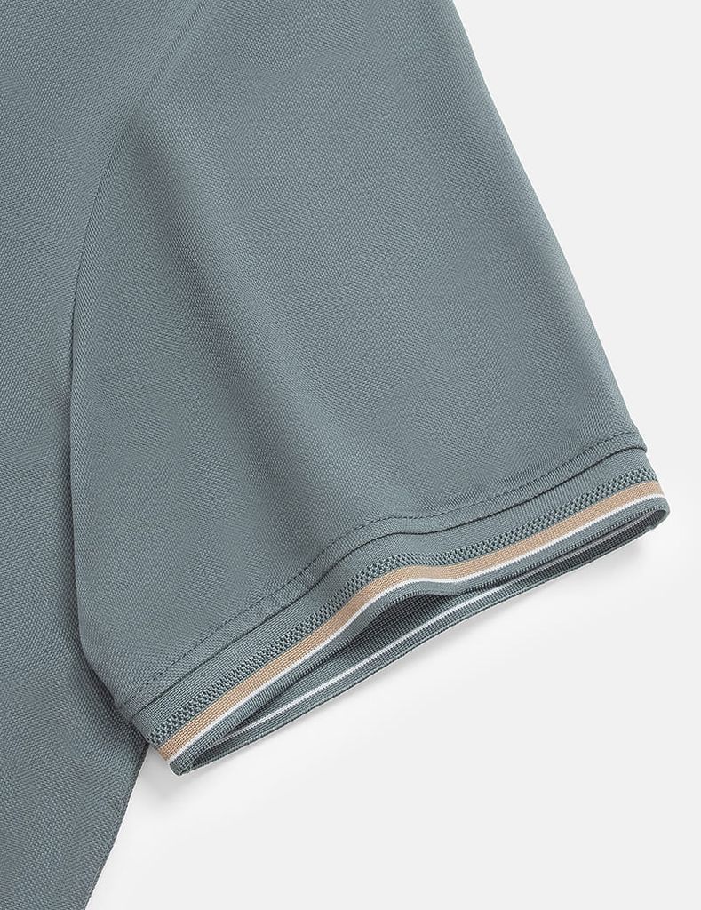 Áo polo nam ngắn tay ngực thêu logo nhỏ