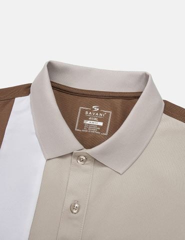 Áo polo nam ngắn tay phối màu