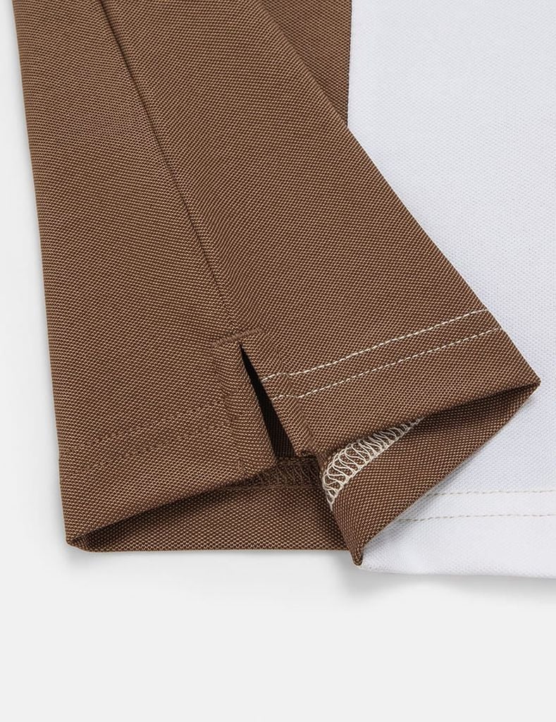 Áo polo nam ngắn tay phối màu