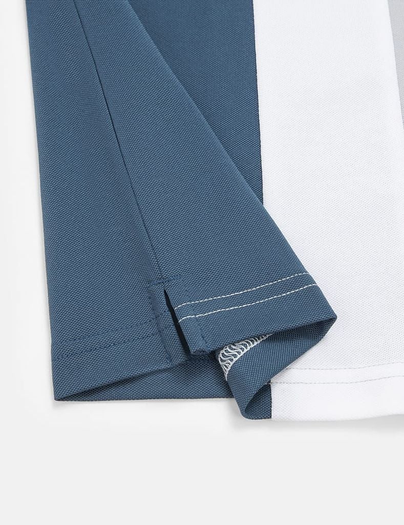 Áo polo nam ngắn tay phối màu