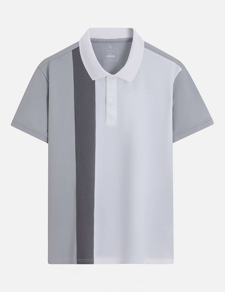 Áo polo nam ngắn tay phối màu