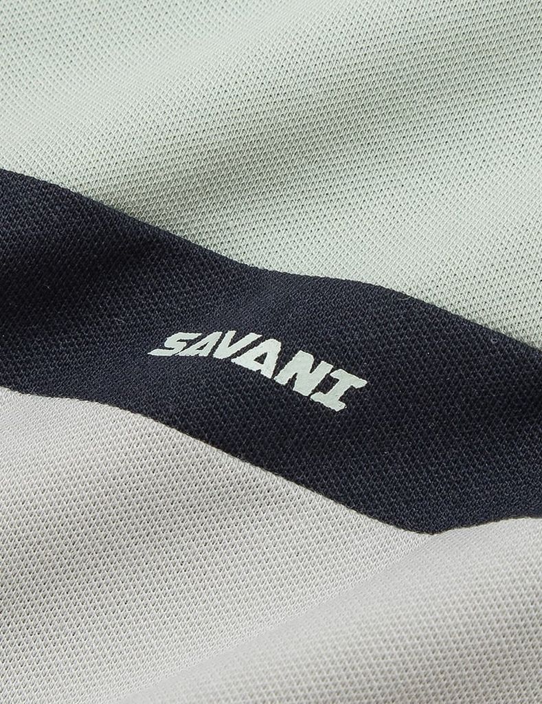 Áo polo nam cổ bo trơn phối vải ngang ngực