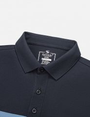 Áo polo nam cổ bo trơn phối vải ngang ngực