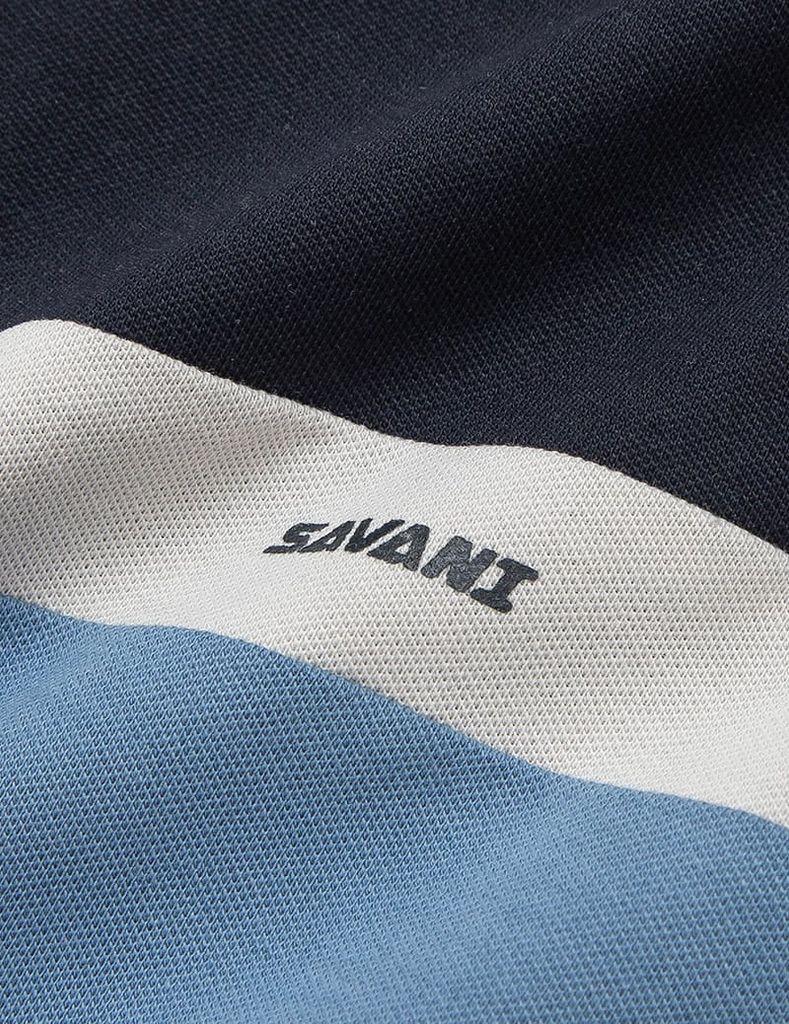 Áo polo nam cổ bo trơn phối vải ngang ngực