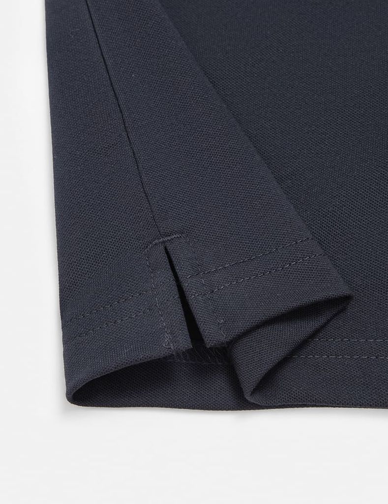 Áo polo nam cổ bo trơn phối vải ngang ngực