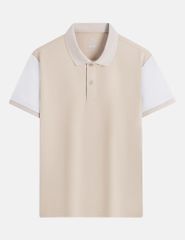 Áo polo ngắn tay nam phối thân tay áo