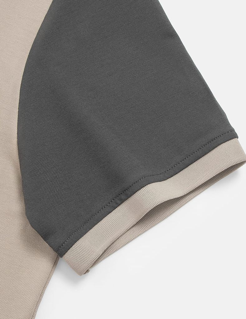 Áo polo ngắn tay nam phối thân tay áo